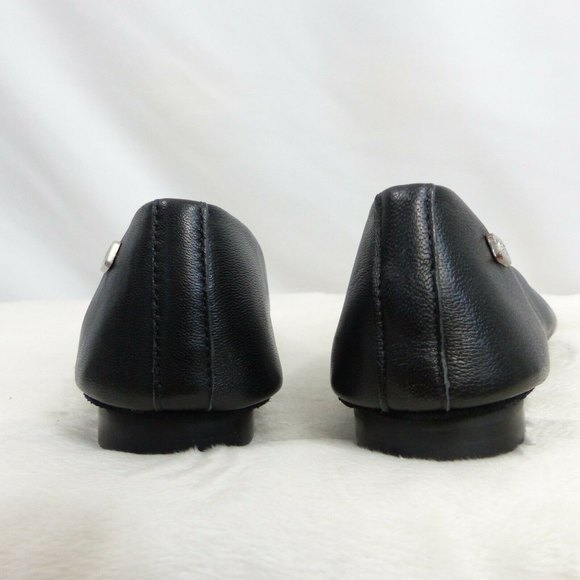 Musse & Cloud Womans Habana Slip On Ballet Flat Black Leather EUR 38 - Picture 4 of 6